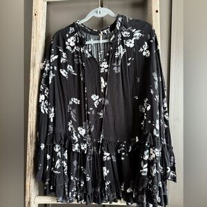 Free People Floral Tunic